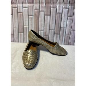 Naturalizer Metallic Weaved Loafers 10W